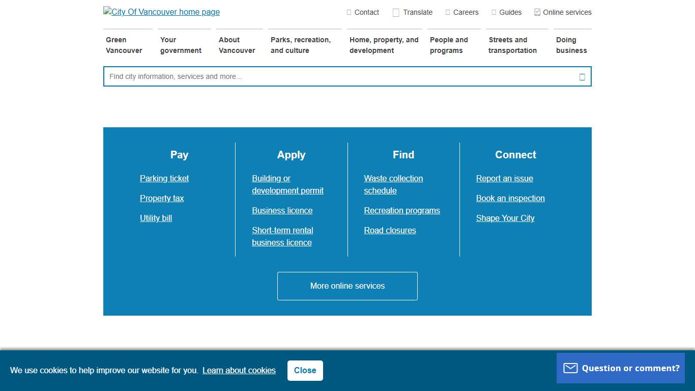 Home City of Vancouver