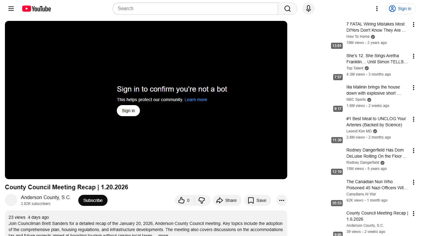 County Council Meeting Recap 1.20.2026 - YouTube